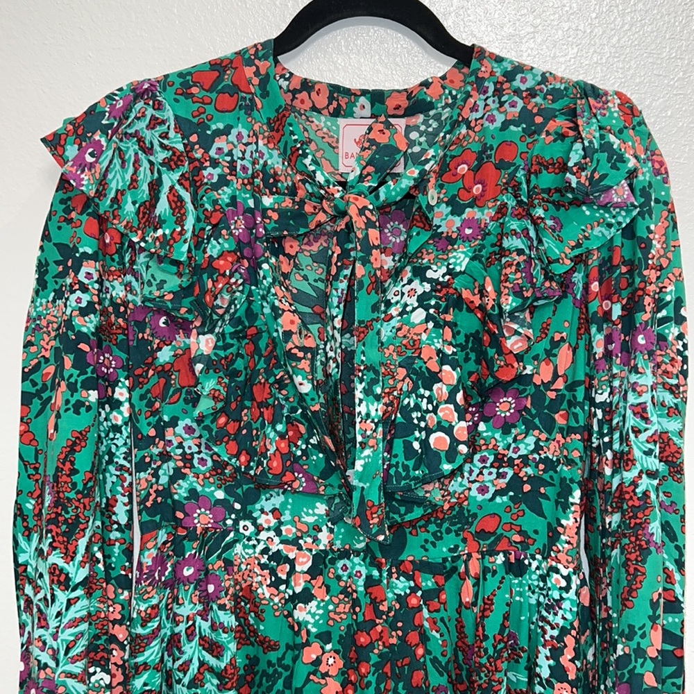 Banjanan Liberty Floral Tie Neck Mini Dress - Picture 7 of 11